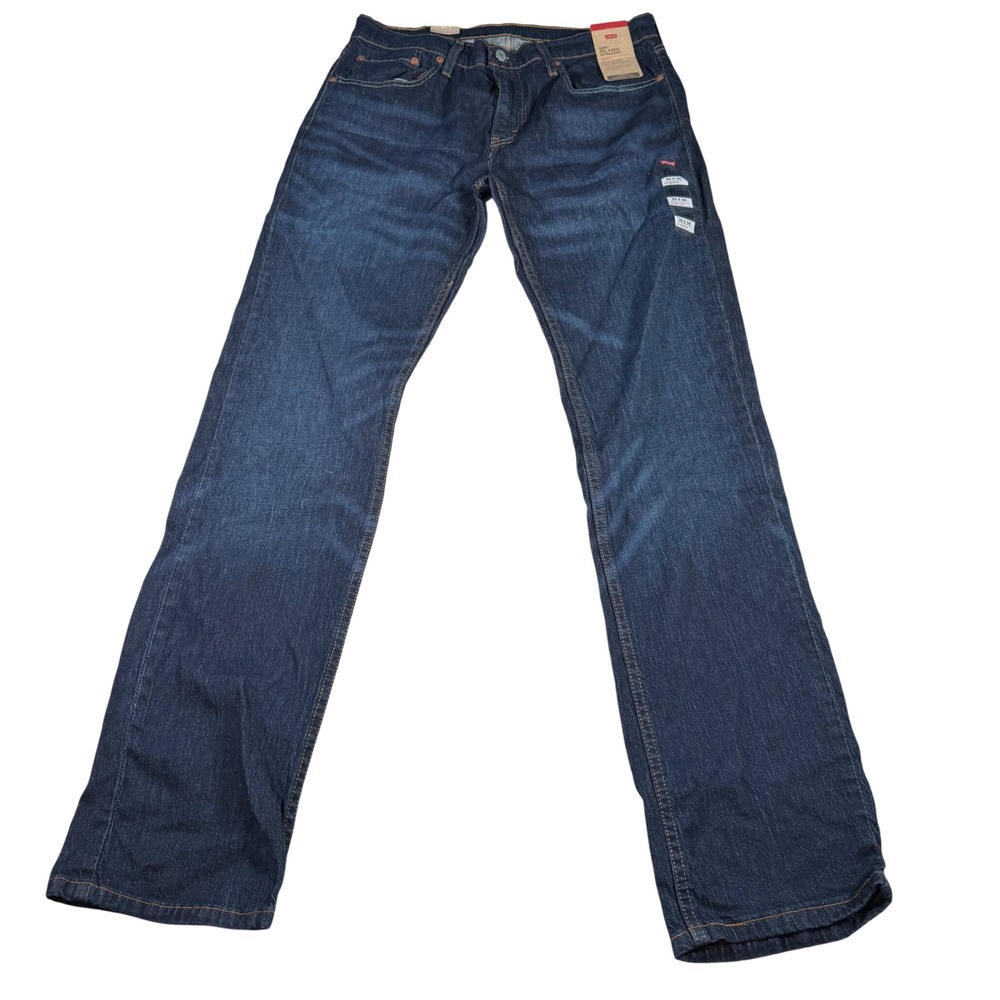 Levi's 559 Relaxed Straight Jeans Mens 32x34 Dark Blue Stretch Denim NEW